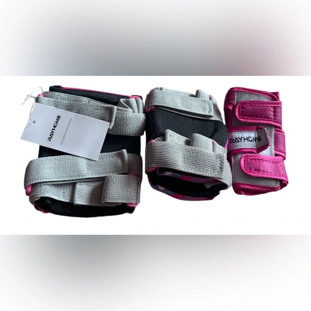 Rayhome | Sports Protective Gear Pink Helmet & Support Pads | Size Medium | NWOT